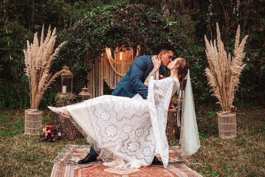 The Air Conditioned BoHo Venue at Saxon Manor Weddings in Tampa
